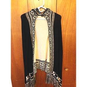 Patterned poncho